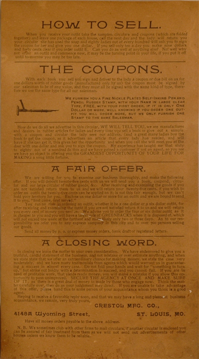 Front of the handbill